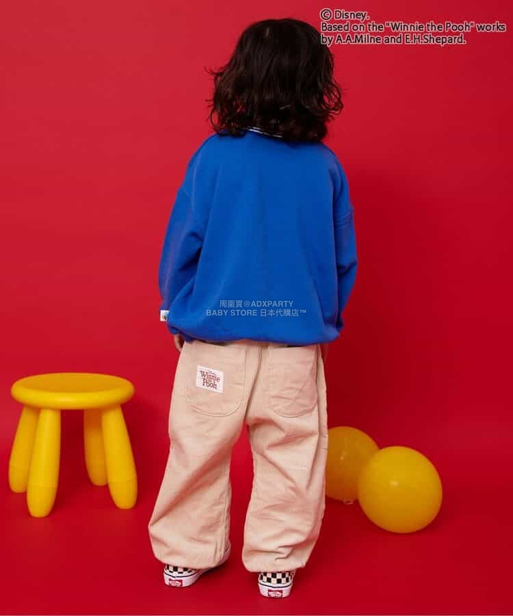 日本童裝 BREEZE x Disney 小熊維尼 衛衣 90-120cm 男童款 冬季 TOPS 聖誕紅/新年紅