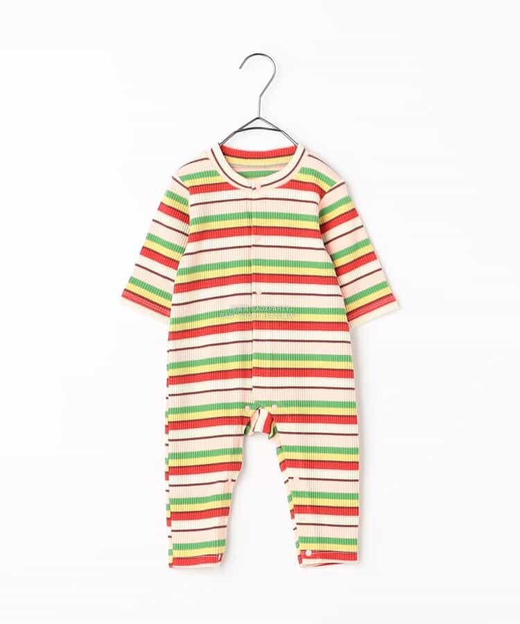 日本童裝 p.premier 彈力羅紋連衣 70-80cm 男童款/女童款 初生嬰兒 秋季 Jumpsuit