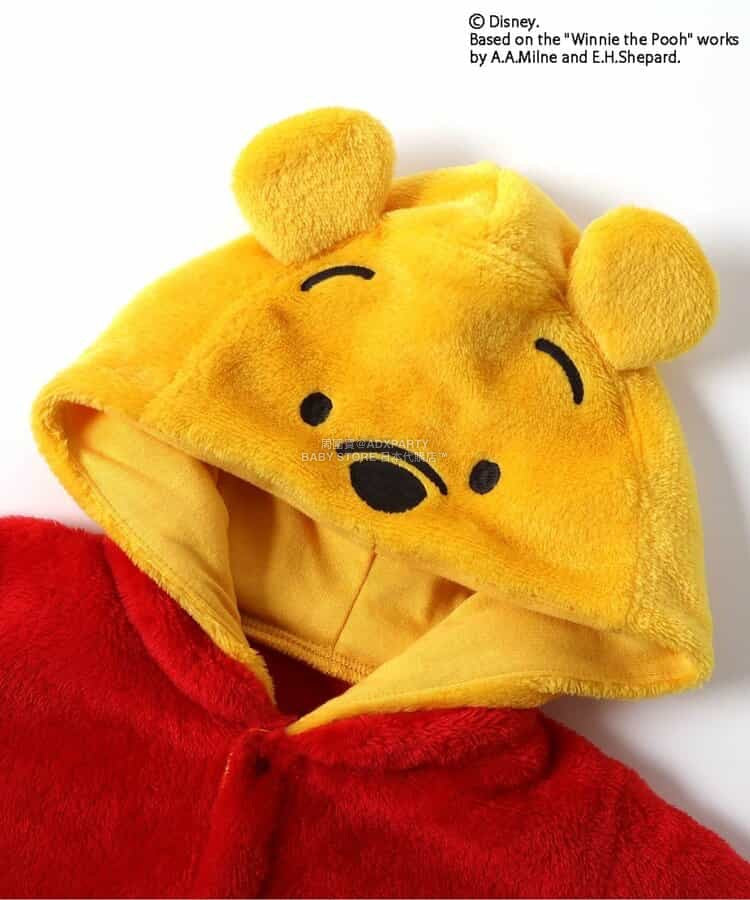 日本童裝 BREEZE x Disney 小熊維尼 毛毛連衣 70-80cm 男童款 冬季 Jumpsuit