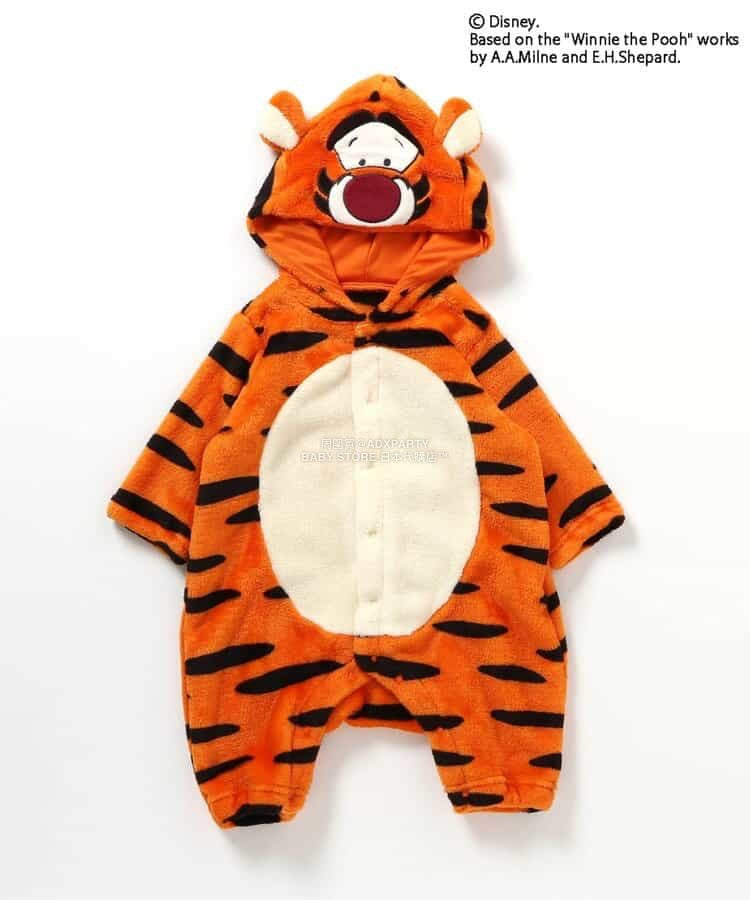 日本童裝 BREEZE x Disney 小熊維尼 毛毛連衣 70-80cm 男童款 冬季 Jumpsuit