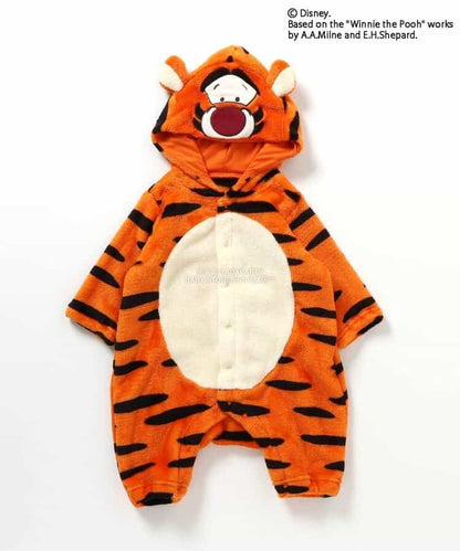 日本童裝 BREEZE x Disney 小熊維尼 毛毛連衣 70-80cm 男童款 冬季 Jumpsuit