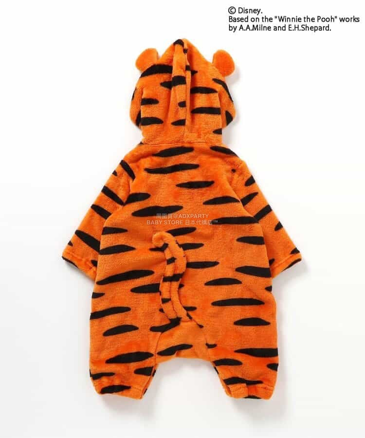 日本童裝 BREEZE x Disney 小熊維尼 毛毛連衣 70-80cm 男童款 冬季 Jumpsuit