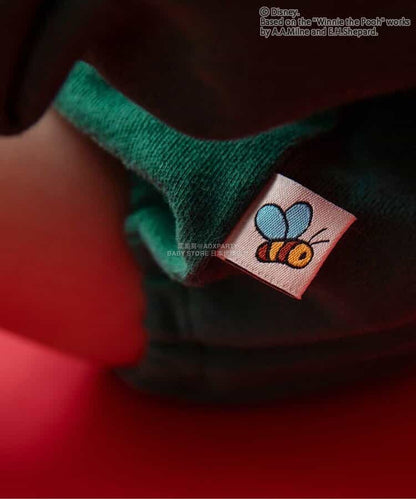 日本童裝 BREEZE x Disney 小熊維尼 連衣 70-80cm 男童款 冬季 Jumpsuit 聖誕紅/新年紅