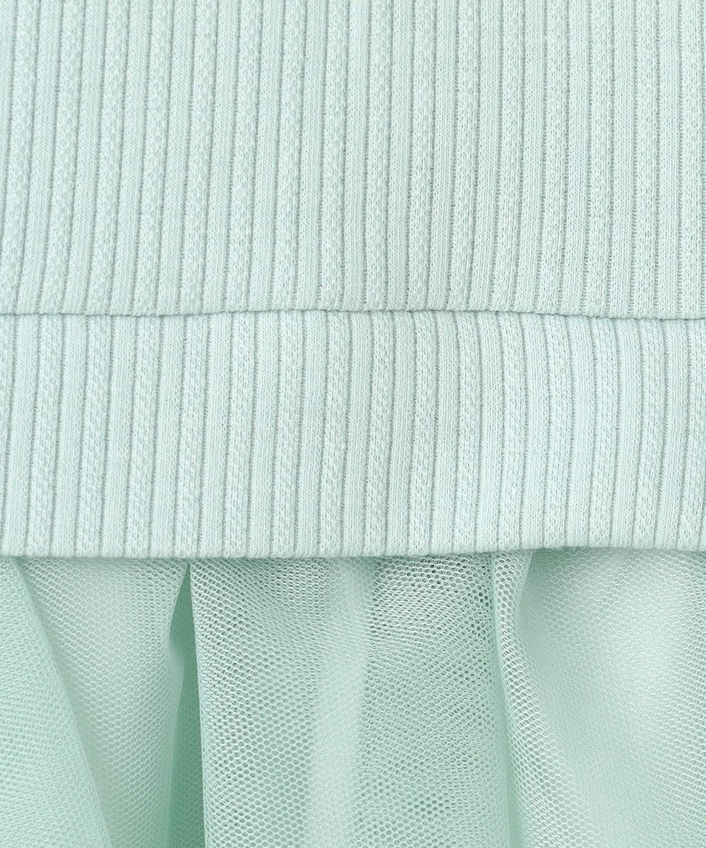 日本童裝 aF#a325 抓毛項鏈拼紗上衣 110-160cm 女童款 冬季 TOPS