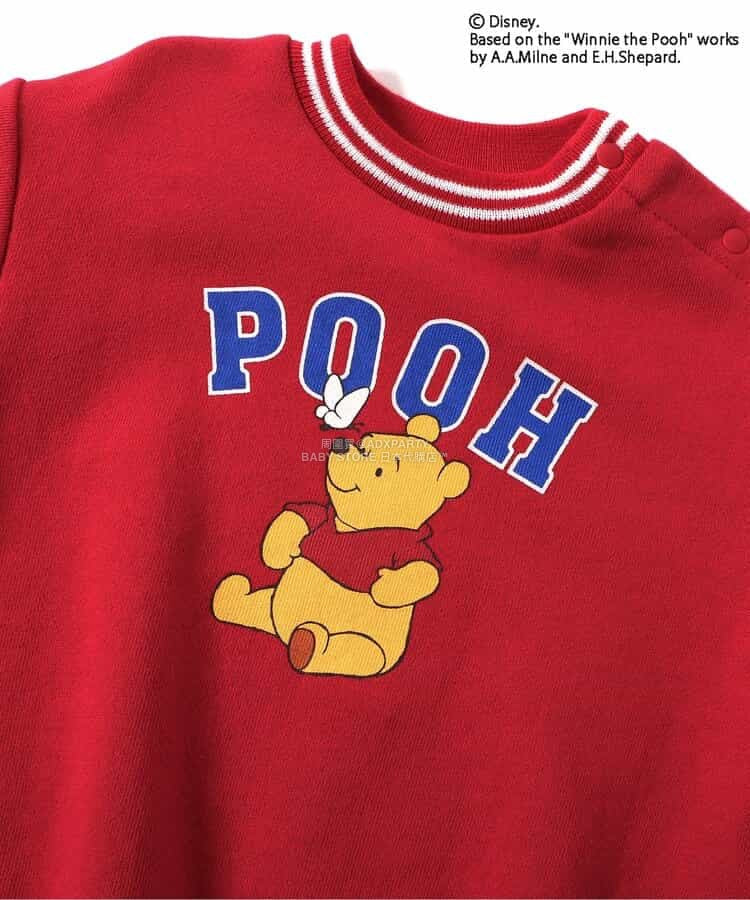 日本童裝 BREEZE x Disney 小熊維尼 連衣 70-80cm 男童款 冬季 Jumpsuit 聖誕紅/新年紅