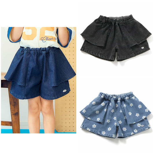 日本童裝 apres les cours 側擺喇叭短褲 80-140cm 女童款 夏季 PANTS