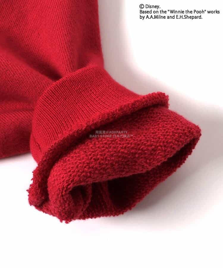 日本童裝 BREEZE x Disney 小熊維尼 連衣 70-80cm 男童款 冬季 Jumpsuit 聖誕紅/新年紅