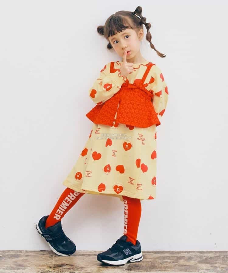 日本童裝 p.premier 喇叭形剪裁連身裙 80-140cm 女童款 秋季 DRESSES