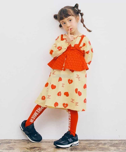 日本童裝 p.premier 喇叭形剪裁連身裙 80-140cm 女童款 秋季 DRESSES