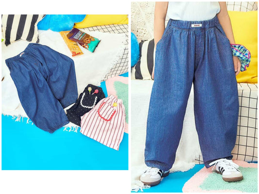 日本童裝 apres les cours 寬鬆長褲 80-130cm 男童款/女童款 夏季 PANTS