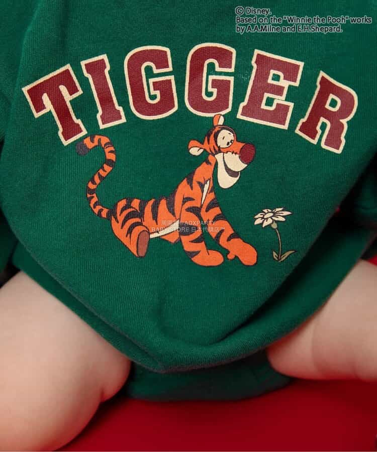 日本童裝 BREEZE x Disney 小熊維尼 連衣 70-80cm 男童款 冬季 Jumpsuit 聖誕紅/新年紅