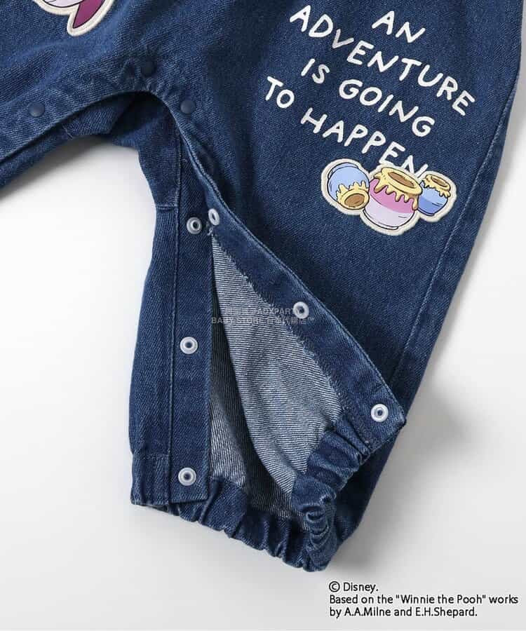 日本童裝 BREEZE x Disney 小熊維尼 背帶褲 80cm 男童款 冬季 Jumpsuit