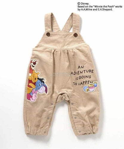 日本童裝 BREEZE x Disney 小熊維尼 背帶褲 80cm 男童款 冬季 Jumpsuit