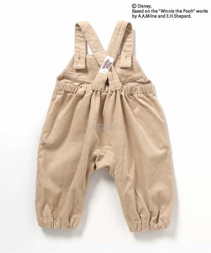 日本童裝 BREEZE x Disney 小熊維尼 背帶褲 80cm 男童款 冬季 Jumpsuit