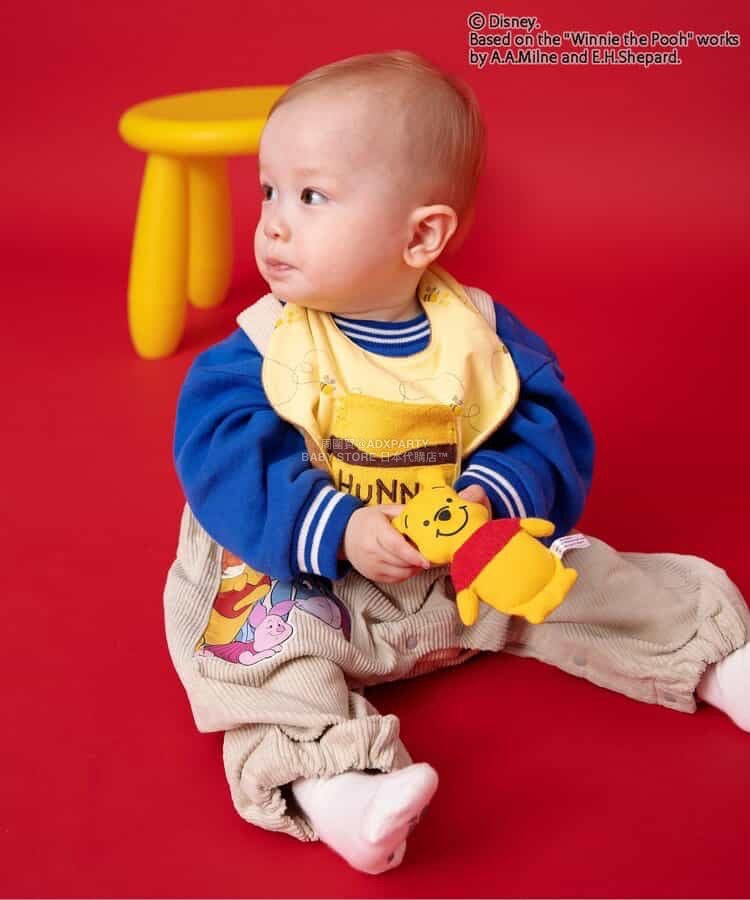 日本直送 BR#22EE x Disney 小熊維尼 口水巾連公仔 日常用品