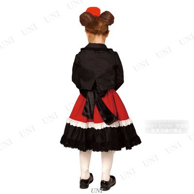 日本直送 Disney 哥特式風格米奇 100-120/140-160cm 女童款 萬聖節 Cosplay服裝 Halloween攪鬼特輯 AAA