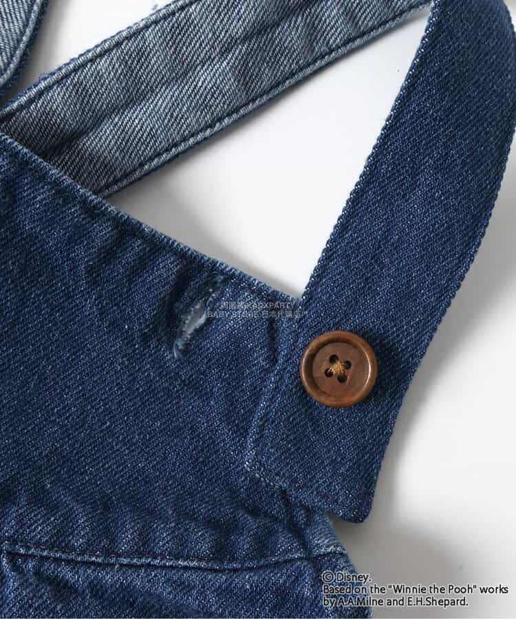 日本童裝 BREEZE x Disney 小熊維尼 背帶褲 80cm 男童款 冬季 Jumpsuit