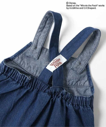 日本童裝 BREEZE x Disney 小熊維尼 背帶褲 80cm 男童款 冬季 Jumpsuit
