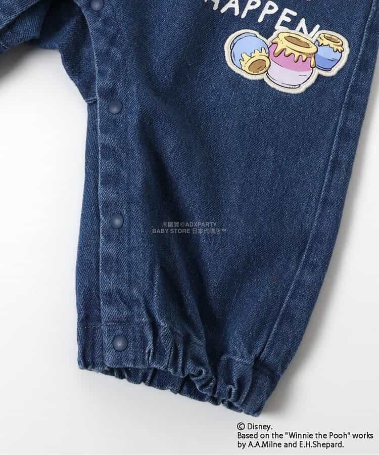 日本童裝 BREEZE x Disney 小熊維尼 背帶褲 80cm 男童款 冬季 Jumpsuit