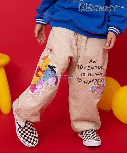 日本童裝 BREEZE x Disney 小熊維尼 休閒褲 90-120cm 男童款 冬季 PANTS