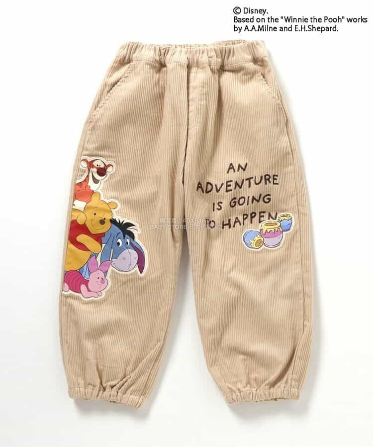 日本童裝 BREEZE x Disney 小熊維尼 休閒褲 90-120cm 男童款 冬季 PANTS