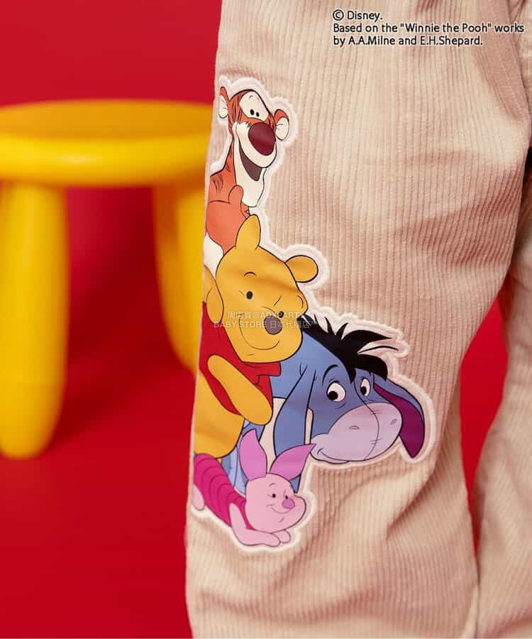 日本童裝 BREEZE x Disney 小熊維尼 休閒褲 90-120cm 男童款 冬季 PANTS