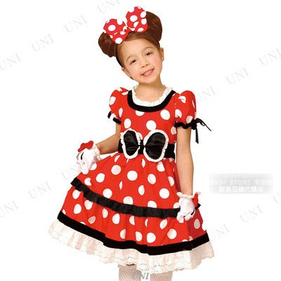 日本直送 Disney 哥特式風格米妮 140-160cm 女童款 萬聖節 Cosplay服裝 Halloween攪鬼特輯 AAA