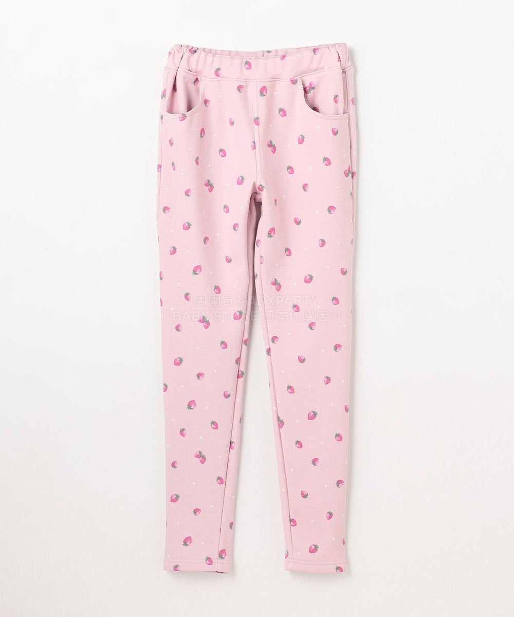 日本童裝 aF#a325 抓毛全圖案長褲 90-140cm 女童款 秋季 PANTS