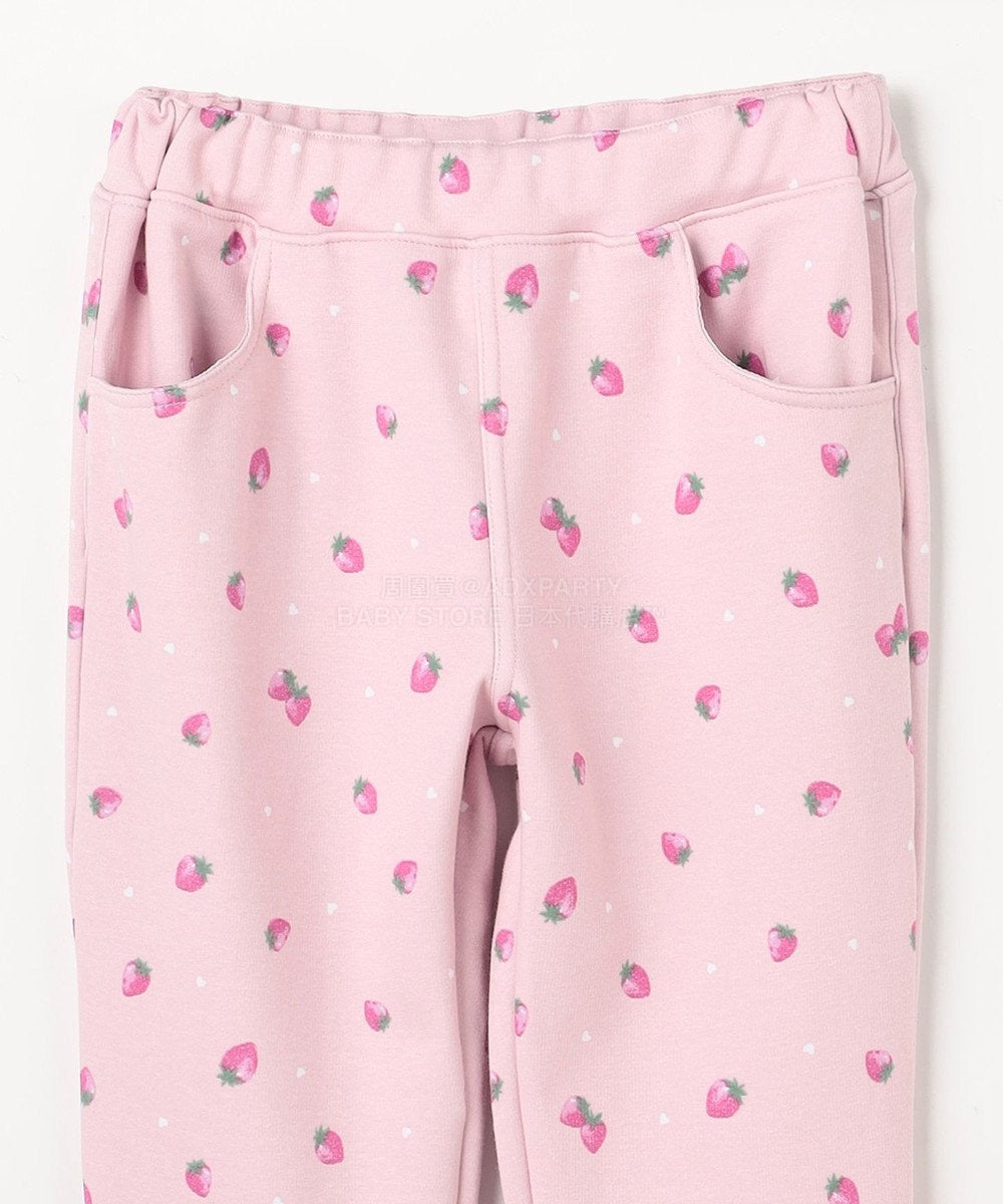 日本童裝 aF#a325 抓毛全圖案長褲 90-140cm 女童款 秋季 PANTS