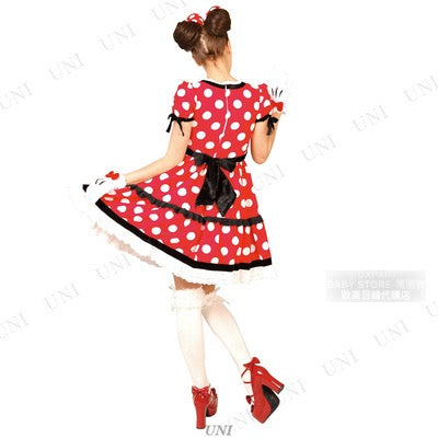 日本直送 Disney 哥特式風格米妮 Free Size 大人款 萬聖節 Cosplay服裝 Halloween攪鬼特輯 AAA