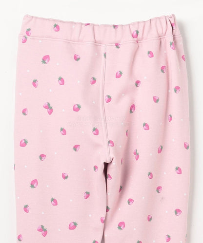 日本童裝 aF#a325 抓毛全圖案長褲 90-140cm 女童款 秋季 PANTS