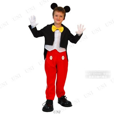 Disney Mickey Mouse 80-120/140-160cm Boys Halloween Cosplay Costume Halloween Ghost Special AAA 