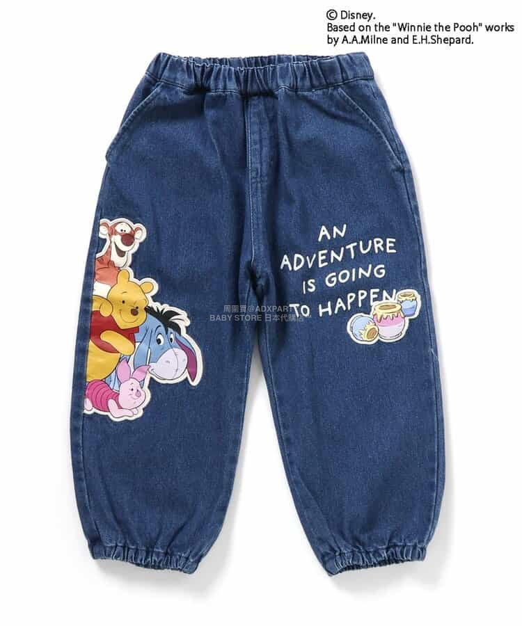 日本童裝 BREEZE x Disney 小熊維尼 休閒褲 90-120cm 男童款 冬季 PANTS