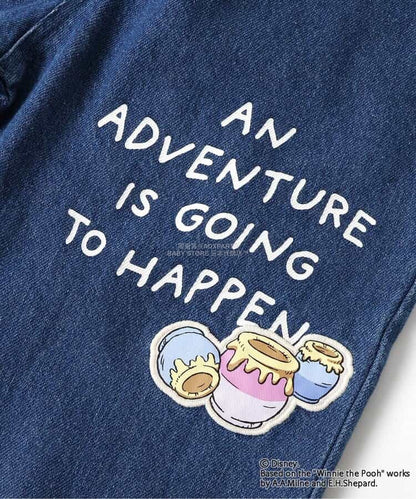 日本童裝 BREEZE x Disney 小熊維尼 休閒褲 90-120cm 男童款 冬季 PANTS