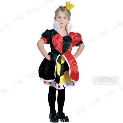 日本直送 Disney Queen of Hearts 80-100/120-140cm 女童款 萬聖節 Cosplay服裝 Halloween攪鬼特輯 AAA