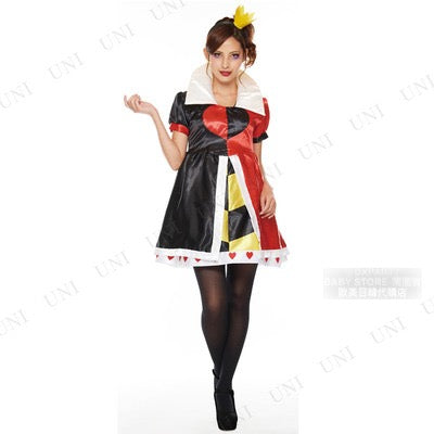 日本直送 Disney Queen of Hearts Free Size 大人款 萬聖節 Cosplay服裝 Halloween攪鬼特輯 AAA