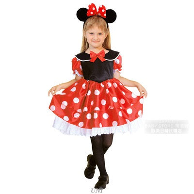 日本直送 Disney 米妮 80-140cm 女童款 萬聖節 Cosplay服裝 Halloween攪鬼特輯