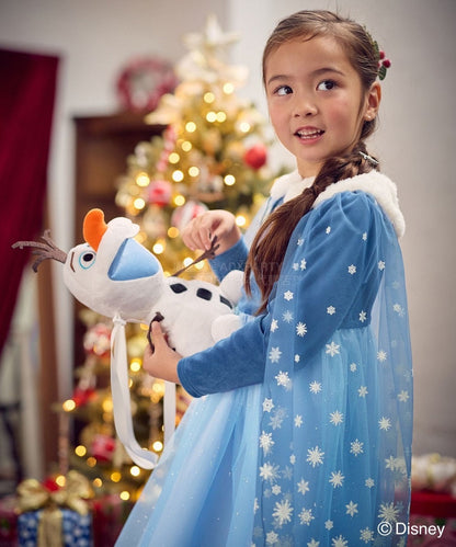 日本童裝 aF#a325 x Disney Frozen Elsa公主連身裙 90-140cm 女童款 冬季 DRESSES