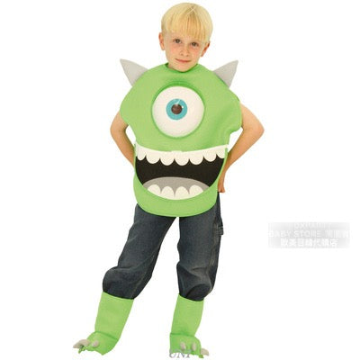 Disney Mike 80-100cm Boys Halloween Cosplay Costume Halloween Ghost Special AAA 