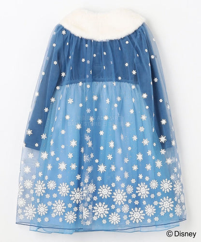 日本童裝 aF#a325 x Disney Frozen Elsa公主連身裙 90-140cm 女童款 冬季 DRESSES