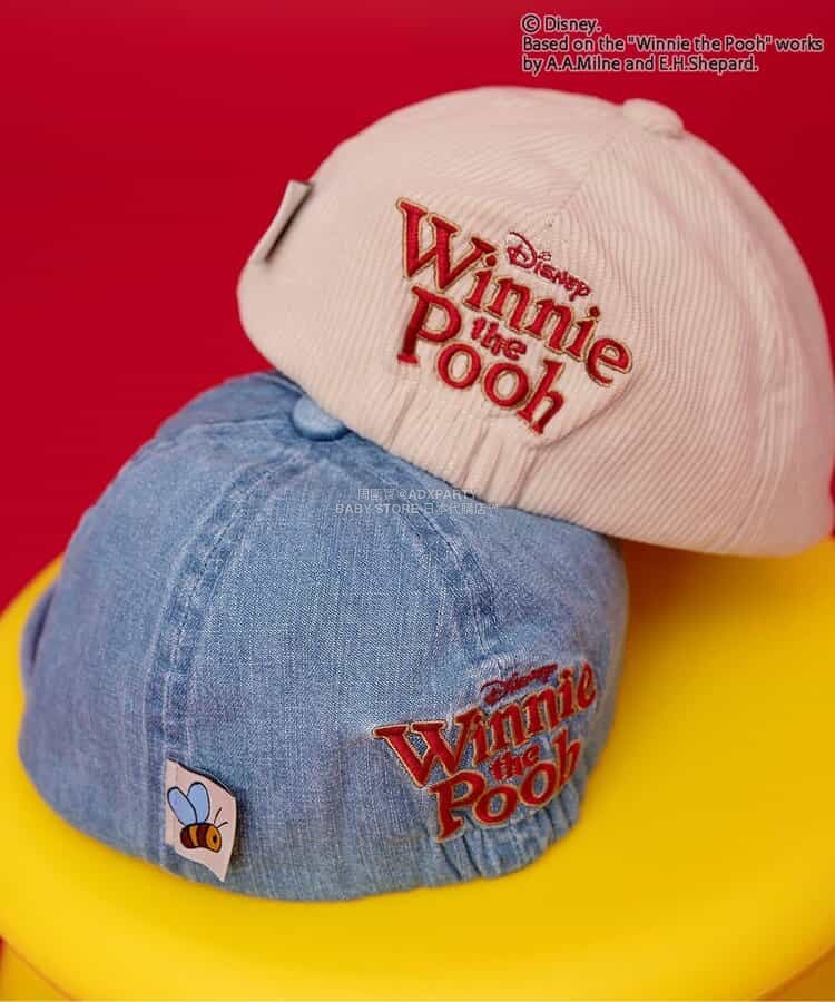 日本直送 BR#22EE x Disney 小熊維尼 Cap帽 46-48cm 初生嬰兒 帽系列