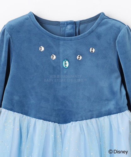 日本童裝 aF#a325 x Disney Frozen Elsa公主連身裙 90-140cm 女童款 冬季 DRESSES