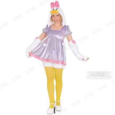 日本直送  Disney Daisy Duck Free Size 大人款 萬聖節 Cosplay服裝 Halloween攪鬼特輯 AAA