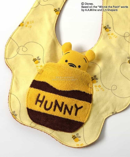 日本直送 BR#22EE x Disney 小熊維尼 口水巾連公仔 日常用品