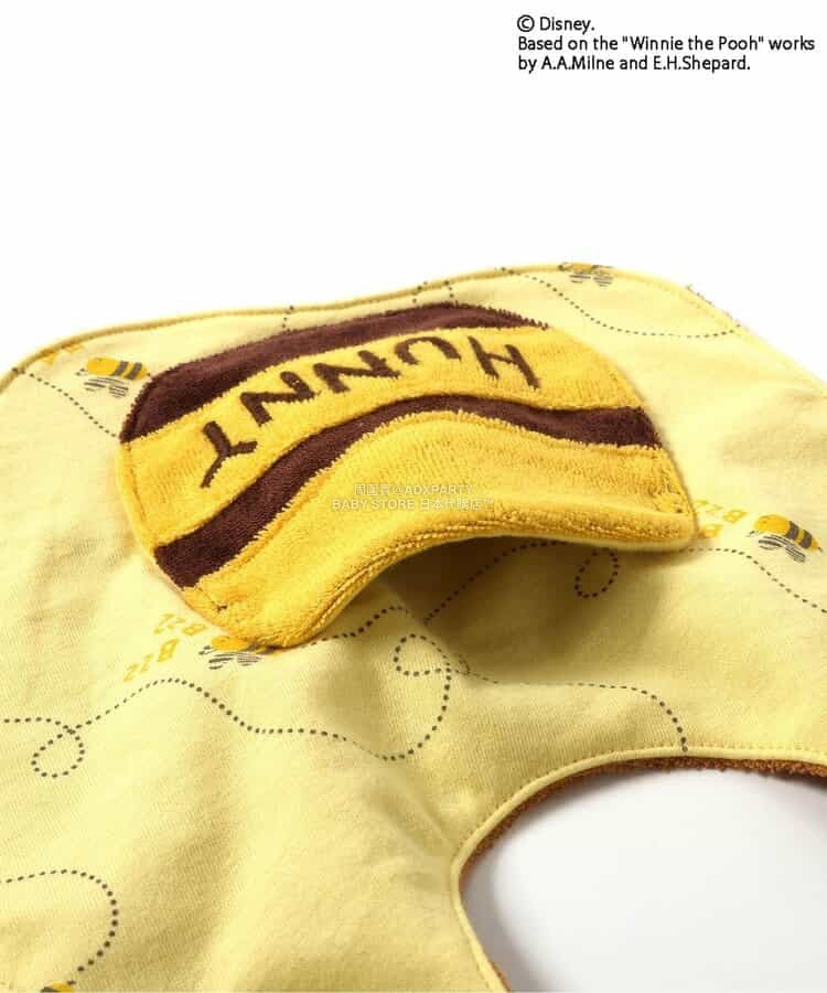 日本直送 BR#22EE x Disney 小熊維尼 口水巾連公仔 日常用品