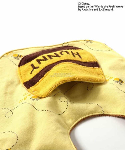 日本直送 BR#22EE x Disney 小熊維尼 口水巾連公仔 日常用品