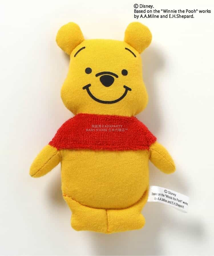 日本直送 BR#22EE x Disney 小熊維尼 口水巾連公仔 日常用品