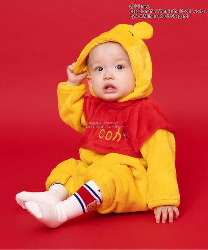 日本直送 BR#22EE x Disney 小熊維尼 襪一對 7-12cm 襪系列