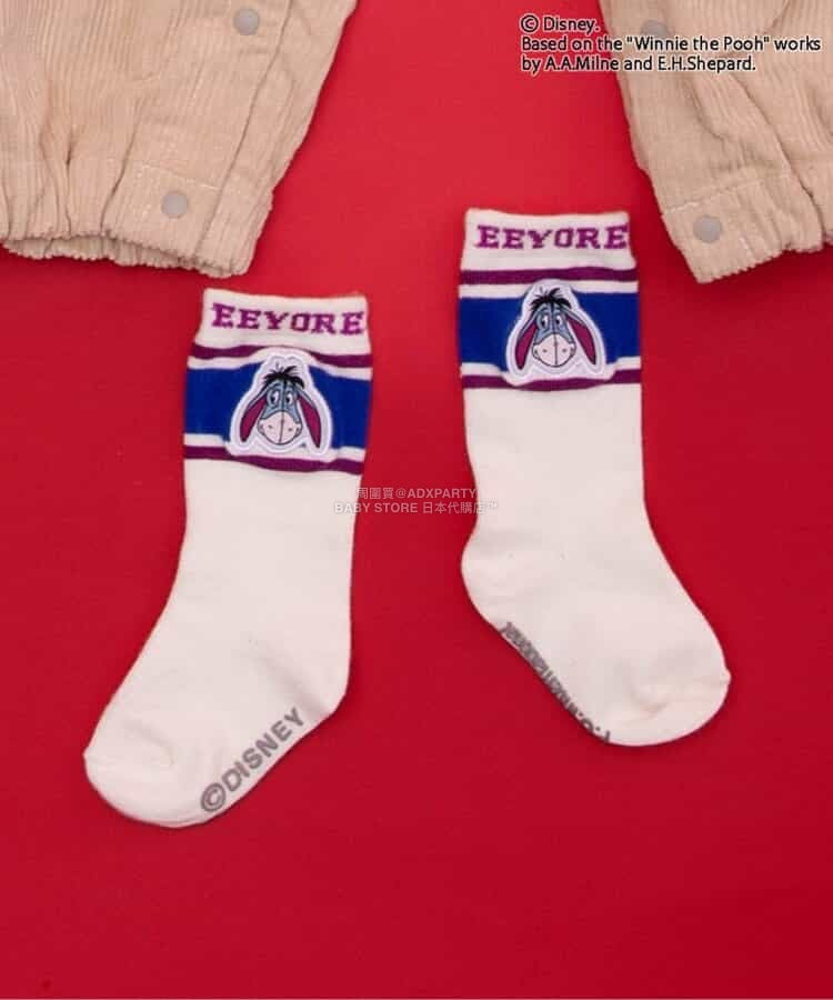 日本直送 BR#22EE x Disney 小熊維尼 襪一對 7-12cm 襪系列