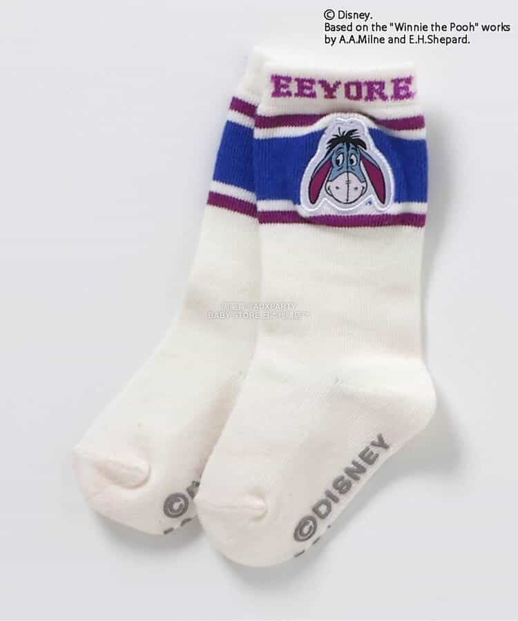 日本直送 BR#22EE x Disney 小熊維尼 襪一對 7-12cm 襪系列